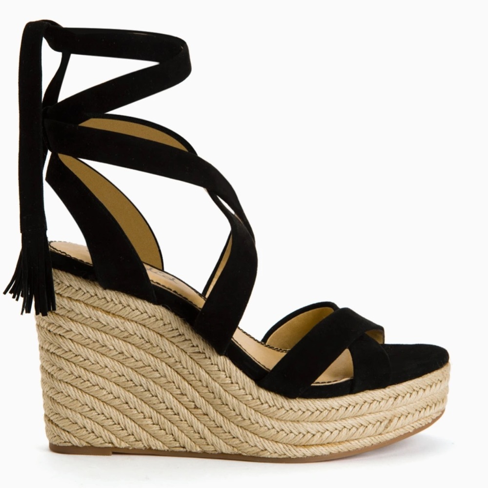 Splendid Lace Up Wedge